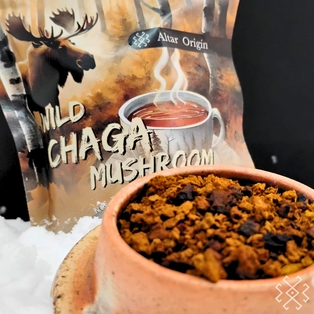Wild Harvested Chaga Mushroom from Canada's Boreal Forest - Altar Origin (formerly House of Energy)