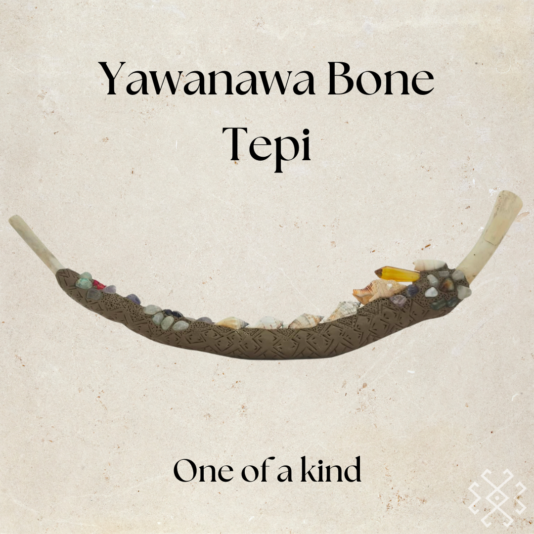 Yawanawa Hand Made bone Tepi “Sharing Applicator”