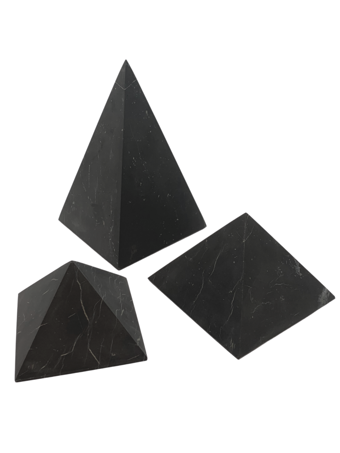 Unpolished Shungite Pyramids